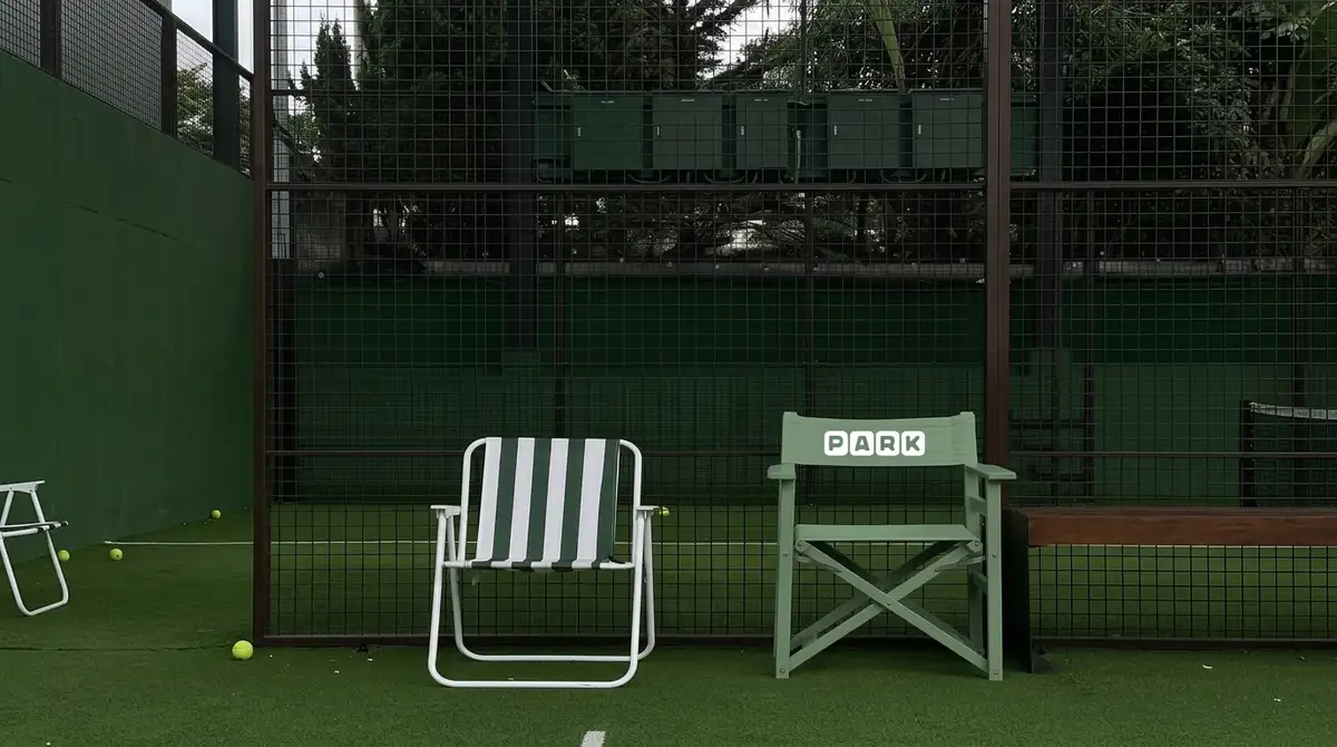 PARK branded courtside seating at The Gap
